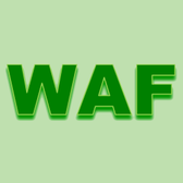 Das Logo der Organisation WAF